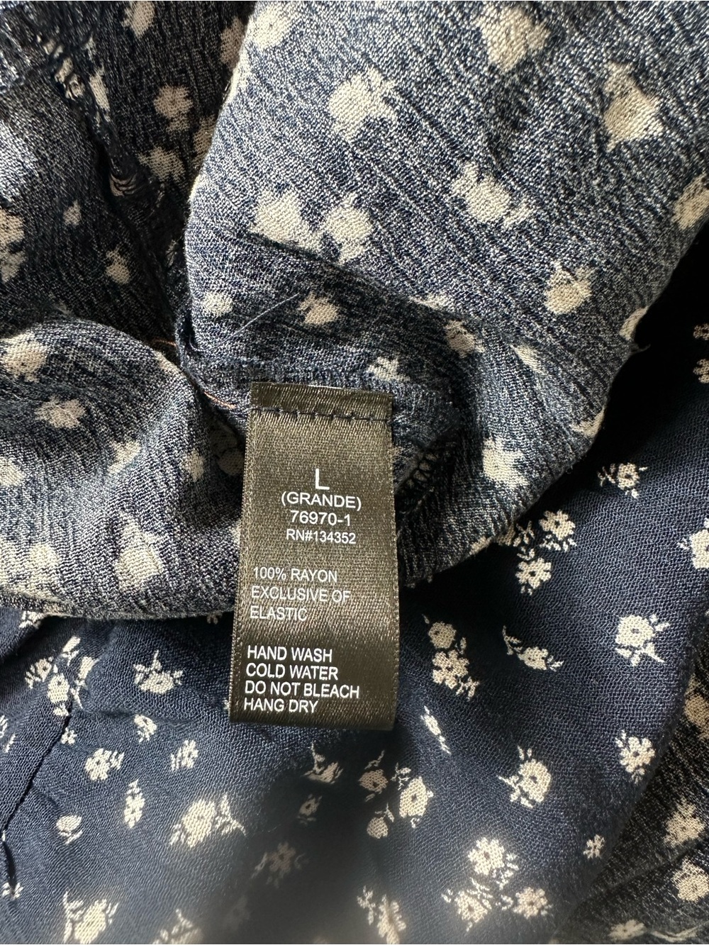 Ambiance Navy Blue Printed Maxi Skirt - Picture 7 of 9